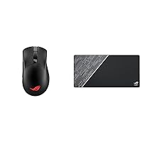 ASUS ROG Gladius III Wireless AimPoint Gaming Mouse, Connectivity (2.4GHz RF & ROG Sheath Black Mouse Pad | Extra-Large Gaming Surface Mouse Pad | Pixel Precise Tracking | Anti-Fray