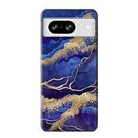 R3906 Navy Blue Purple Marble Case Cover for Google Pixel 8