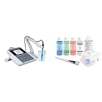 Apera Instruments AI521 PH800 Laboratory Benchtop pH Meter Kit, 0.01 pH Accuracy, GLP Data Management & pH Probe Electrode Sensor Care Maintenance Kit, Including pH 4/7/10 buffers