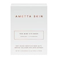 AMETTA SKINRed Wine Anti-Aging Hydrogel Under Eye Mask with Resveratrol, Wine Extract-5 Pairs