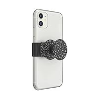 PopSockets Phone Grip Slide for Phones and Cases, Sliding Phone Grip with Expanding Kickstand - Black Kicks