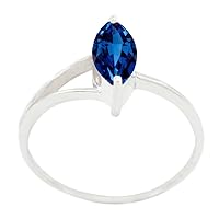 Choose Your Gemstone Engagement Jewelry sterling silver Marquise Shape Beautiful Design Wedding Gemstone Wedding Promise Gift Casual Wear Party Wear Daily Wear Office Wear US Size 4 to 12