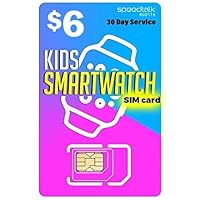 SpeedTalk Mobile $6 Preloaded Smart Watch SIM Card Kit for 4G LTE Kids Senior Smartwatches & Wearables | GPS Tracking | 3 in 1 Simcard - Standard, Micro, Nano | No Contract | 30 Days Service Plan