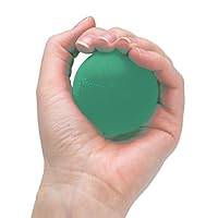 THERABAND Hand Exerciser, Stress Ball For Hand, Wrist, Finger, Forearm, Grip Strengthening & Therapy, Squeeze Ball to Increase Hand Flexibility & Relieve Joint Pain, Green, Medium