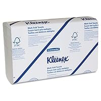 Kleenex Multifold Paper Towels (01890), Absorbent, White