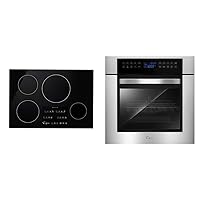 Empava 30” Electric Stove Induction Cooktop, Black, 30 Inch & 24