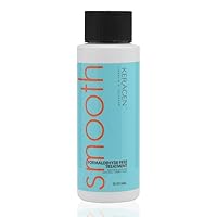 Brazilian Keratin Smoothing Treatment, Blowout Straightening System for Dry and Damaged Hair, Formaldehyde Free, 2 Oz - Eliminate Curls and Frizz, Fine to Medium Hair