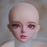 1/3 BJD Doll Nude Body with Handpainted Face Makeup, Naked Female Body, Openable Head, Changeable Eyes, Eyes Spring Design (Handpainted Face Makeup F#)