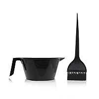 Magic Collection Handle and Pouring Lip Mixing Bowl and Dye Brush with Hook