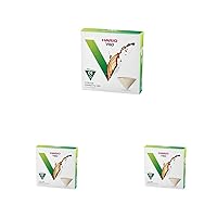 Hario V60 Paper Coffee Filters, Size 01, Natural, 40ct Boxed (Pack of 3)