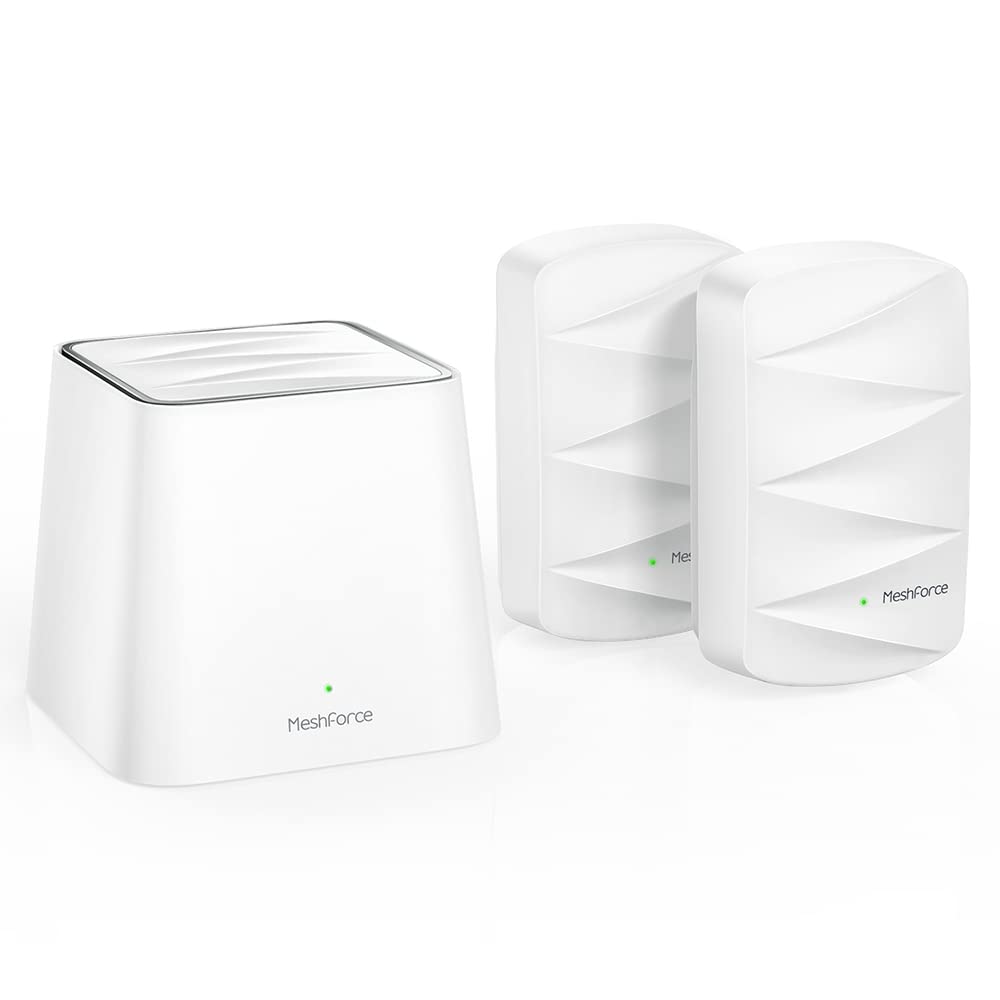 Meshforce Mesh WiFi System M3 (2023 Model) - Up to 4,500 sq. ft. Whole Home Coverage - Gigabit WiFi Router Replacement - Mesh Router for Wireless Internet (3 Pack)