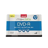 MAXELL 638011 DVD-r media 16x 4.7gb 50-pk spindle