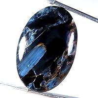 23.45Cts. 100% Natural Blue Pietersite Oval Cabochon Loose Gemstone 20mmX29mmX05mm