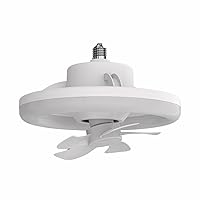 Ceiling Fan Light Bulbs Screw in Ceiling Fan in Light Socket Dimmable LED Ceiling Fan with Lights, 3 Colors 3000K-6500K, 1000 Lumens Light Bulb for Bedroom, Kitchen, Storage Room, Closet