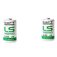 2 X SAFT LS14250 1/2 AA 3.6v Battery 14250 Can Use for Dogwatch R9 Leash 1200mAh High Capacity