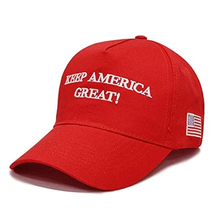 Besti Donald Trump 2024 Keep America Great Cap Adjustable Baseball Hat with USA Flag - Breathable Eyelets