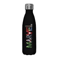 Marvel Fan Letters 17 oz Stainless Steel Water Bottle, 17 Ounce, Multicolored