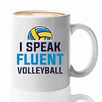 Volleyball Lover Coffee Mug 11oz White -speak fluent Volleyball - Sports Lovers Coach Game Athlete Gift Volleyball Lover