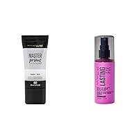 New York Facestudio Master Prime Makeup Primer with Lasting Fix Makeup Setting Spray, Blur Pores and Matte Finish