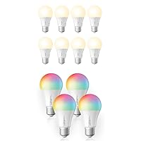 Sengled Zigbee Smart Light Bulbs That Work with Alexa Soft White 8 Pack Bundle Zigbee Smart Light Bulbs That Work with Alexa Multicolor 4 Pack