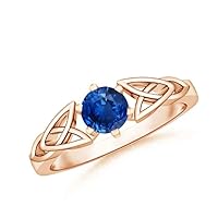 Blue Sapphire Art Deco Band Ring 925 Sterling Silver 18k Rose Gold plated September Birthstone Gemstone Jewelry Wedding Engagement Women Birthday Gift