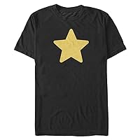 STEVEN UNIVERSE Big & Tall Greg's Star Men's Tops Short Sleeve Tee Shirt, Black, 3X-Large