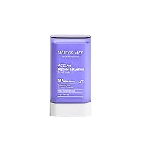 Mary&May Vegan Peptide Bakuchiol Sun Stick SPF50+ PA++++ 0.63 oz / 18g | Aging Control, Bakuchiol, 25 types peptide, Sebum Care, Matte finish, Korean Skincare, Vegan, marynmay