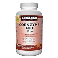 Kirkland Signature Coenzyme Q10 100 mg, 300 Clear Enteric Softgels