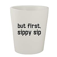 But First Sippy Sip - White Ceramic 1.5oz Shot Glass