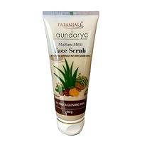 Patanjali Saundarya Face Scrub Multani Mitti (Fuller's Earth) 60 grams 2.11 oz - India