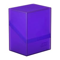 Ultimate Guard Boulder 80+, Deck Case for 80 Double-Sleeved TCG Cards, Amethyst, Secure & Durable Storage for Trading Card Games, Soft-Touch Finish