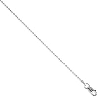 Sterling Silver Anklet Pallini Bead Ball Chain 1.5 mm Nickel Free Italy, Sizes 9-10 inch