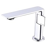 Bathroom Brass Extra Long Spout Single Handle One Hole Basin Sink Mixer Faucet Lavatory Vanity Tap Chrome