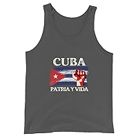 Patria Y Vida Cuba Cuban Freedom,Cuba Flag, Cuba Unisex Tank Top