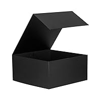 Black Gift Boxes 16 Pack,Large Gift Boxes in Bulk, Collapsible Gift Box with Lid Magnetic Closure, Packaging for Small Business, Parties, Boutiques, Bridesmaid Wedding (Black 12x12x6 inch Pack of 16)