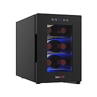 Compact 6-Bottle Wine Cooler with Smart Temperature Control and LED Display