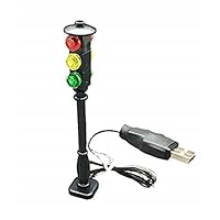 Brick Loot LED Stop Light - Traffic Light - Compatible with Lego (Made with Original Parts)