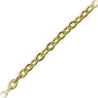 18K Gold Overlay Beading and Extender Chain CHG-232-2MM