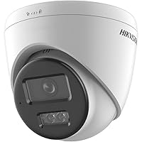 Hik-Vision DS-2CD1383G2-LIUF 4K 8MP PoE Fixed Turret IP Camera Outdoor with Smart Hybrid Light, Human/Vehicle Detection, Built-in Microphone, IP67 (2.8mm)