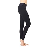 Extra Firm Footless Graduated Compression Microfiber Leggings Opaque Tights for Women (20-30 mmHg) with Control Top (X-Large)