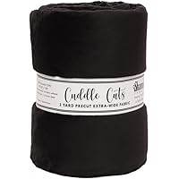 Shannon Fabrics 3yd Wide Cuddle Cut C390 Black Fabric