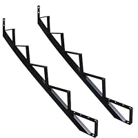 MTB Black Steel Stair Riser with 1/2/3/4/5/6/7 Steps