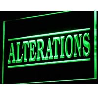 ADVPRO Alterations Services Dry Clean LED Neon Sign Green 16 x 12 Inches st4s43-i809-g