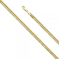 14K Gold 5.0mm Solid Miami Cuban 150 - Length: 26