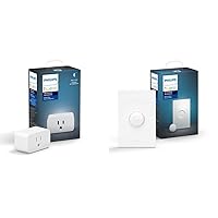 Hue Smart Plug (Pack of 1) and Philips Hue Smart Button for Hue Lights Control (Hue Hub Required)