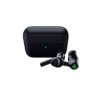 Razer Hammerhead True Wireless (2nd Gen) Bluetooth Gaming Earbuds: Chroma RGB Lighting -60ms Low-Latency- Active Noise Cancellation - Dual Environmental Noise Cancelling Microphones- Classic Black