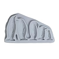 Penguins Family Silicone Mold Chocolate Candy Mold For Diy Dessert Ice Block Mold Handmade Cupcake Decor Baking Tool Chocolate Cake Fondant Biscuits Mold
