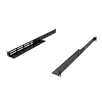 1U Universal Rack Mount Rails- 4-Post Server Rack Shelf Rail 16-29 inches Adjustable Depth for APC HP IBM DELL Compaq