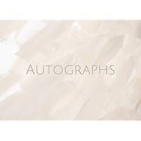 Autograph Book for Adults: Small, Plain Notebook for Signatures. Use at Concerts, Conventions, Shows, Autograph Signing Events, etc. Gift for Women. 100 Blank Pages.