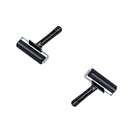 USUNQE Pack of 2 Rubber Brayer, Ideal for Printing, Inking, or Stamping Application, 4 Inches